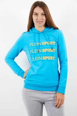 Niebieska bluza potrójne logo (S)