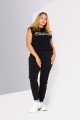 Czarna koszulka kaptur (XL)