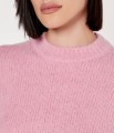 Jasnoróżowy sweter wełniany (M)