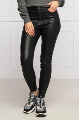 Czarne woskowane spodnie (28/32)