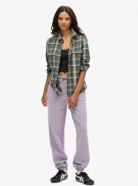 Fioletowe spodnie wiązanie (36)