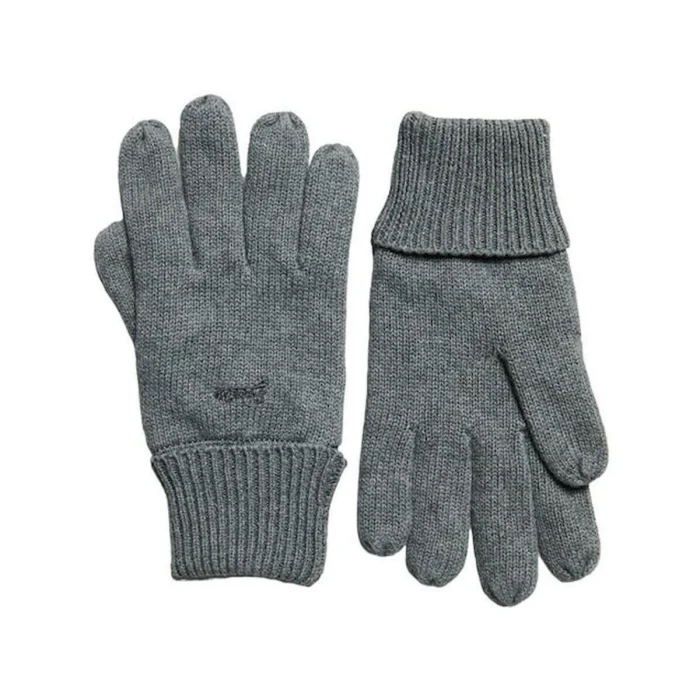 Szare rękawiczki logowane