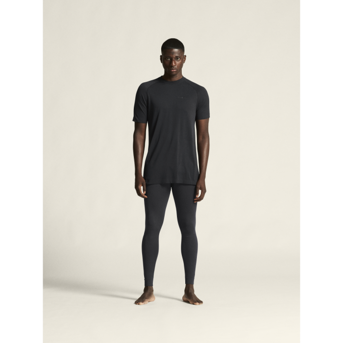 Czarne logowane legginsy (M)