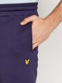 Granatowe logowane spodnie (M)