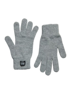 Szare rękawiczki logowane (M/L)