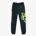 Czarne dresowe spodnie nadruk (XL)