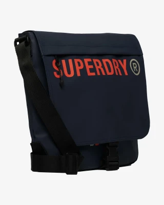 Granatowa torba logo