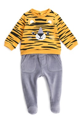 Kolorowy komplet wzór (3-6M)