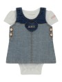 Kolorowy komplet sukienka body (3-6M)