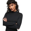Czarna sukienka mini stójka (38)