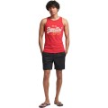 Czerwona koszulka bez rękawów (M)