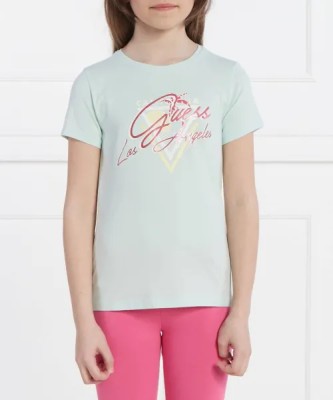 Miętowy t-shirt nadruk (8L)
