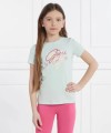 Miętowy t-shirt nadruk (8L)