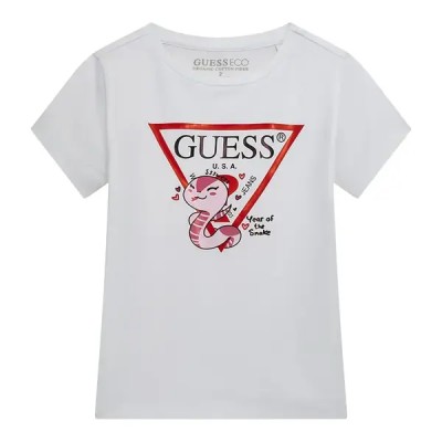 Biały t-shirt nadruk (3-6M)