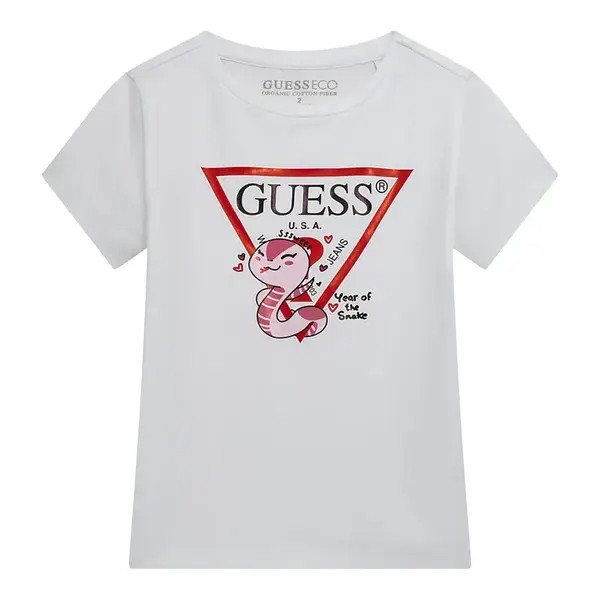 Biały t-shirt nadruk (3-6M)