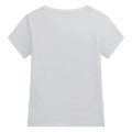 Biały t-shirt nadruk (3-6M)
