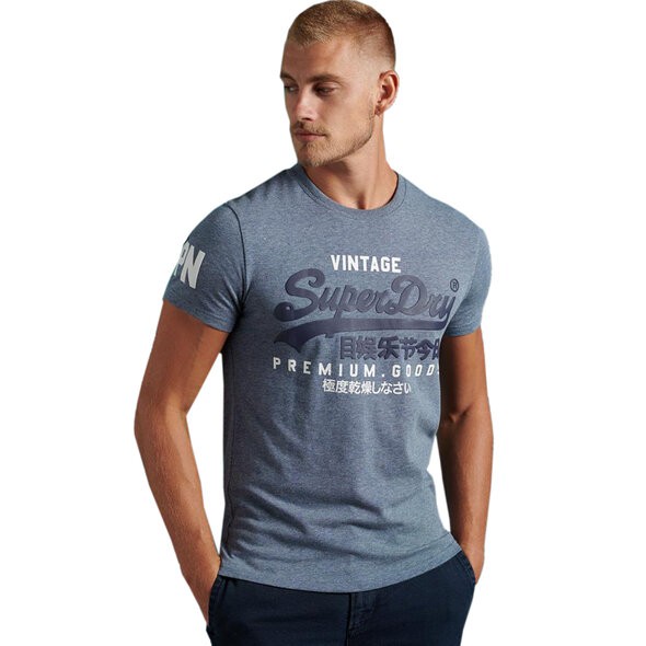 Melanżowy t-shirt logo (S)