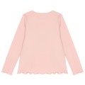 Różowy t-shirt nadruk (3-6M)