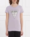 Fioletowy t-shirt nadruk (8L)