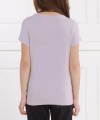 Fioletowy t-shirt nadruk (8L)