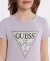 Fioletowy t-shirt nadruk (8L)