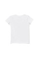 Biały t-shirt cekinowy napis (3-6M)