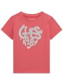 Różowy t-shirt nadruk (3-6M)
