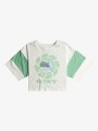 Biały krótki t-shirt nadruk (10L)