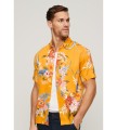 Żółta koszula kolorowy wzór (L)