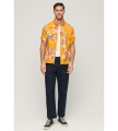 Żółta koszula kolorowy wzór (L)