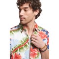 Kolorowa koszula wzór tropikalny (L)