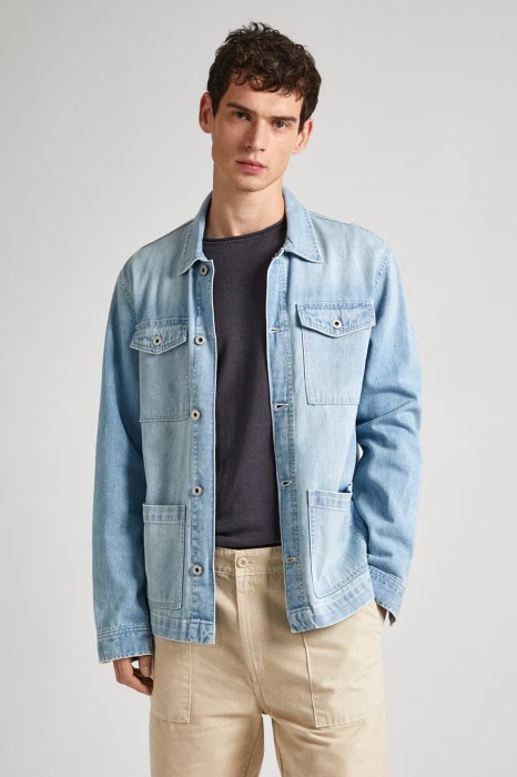 Niebieska jeansowa koszula (M)