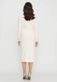 Elegancka midi spódnica ecru (S)