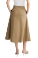Midi spódnica khaki kieszenie (M)