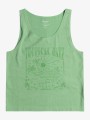 Zielony t-shirt bez rękawów nadruk (10L)