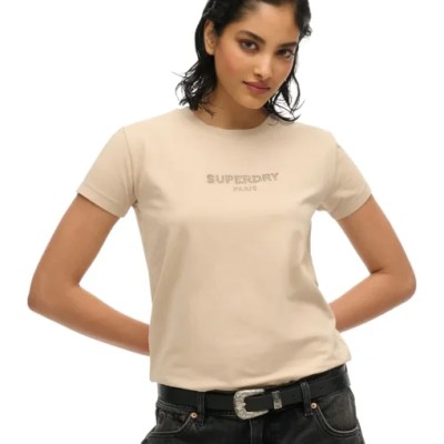 Beżowy t-shirt dżety (40)