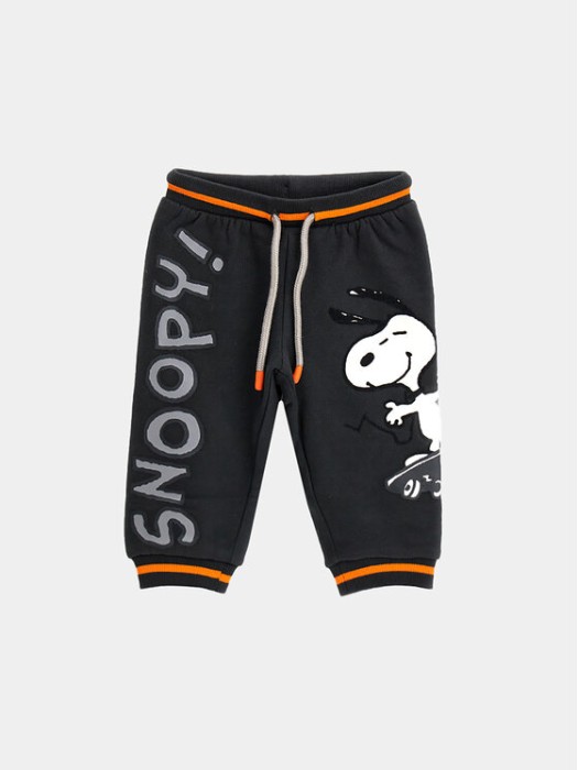 Grafitowe spodnie nadruk (6-9M)