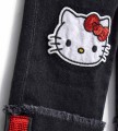 Czarne jeansy naszywki (30-36M)