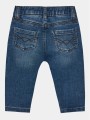 Niebieskie jeansy nadruk (6-9M)