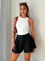 Czarne eleganckie spodenki (L)