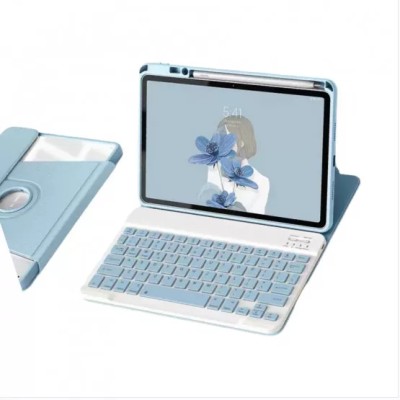 Niebieskie etui klawiatura iPad 9