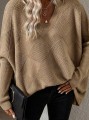 Beżowy sweter oversize (1XL)