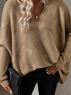 Beżowy sweter oversize (1XL)
