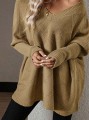 Beżowy sweter oversize (1XL)