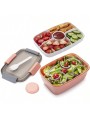 Pojemny różowy lunch box