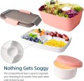 Pojemny różowy lunch box