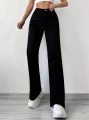 Proste czarne jeansy (M)