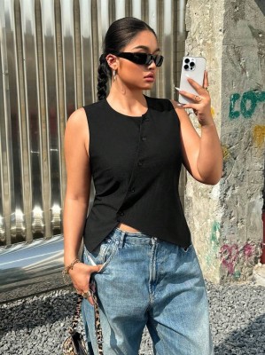 Czarna asymetryczna bluzka (4XL)