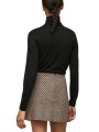 Czarny wełniany sweter golf (XS)