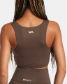 Krótki top marszczenie khaki (XS)